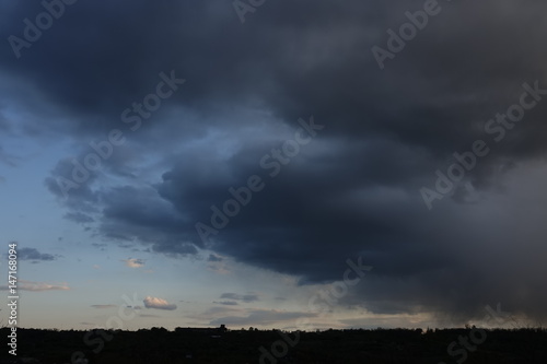 Background of storm clouds before a thunderstorm