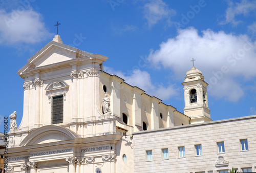 Vászonkép The Cathedral of St. Francis of Assisi in Civitavecchia, Italy.
