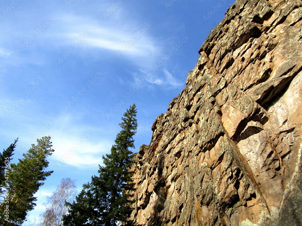The rocks and the sky is blue The rocks and the sky is blue
