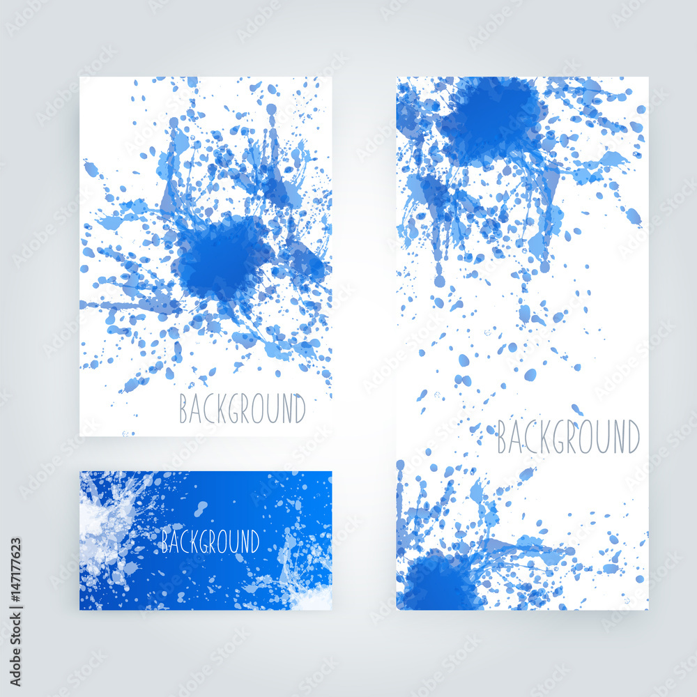 Vector abstract background with big splash and place for your text. Grunge Vector Illustration. Splatter template. Paint set for design use Vector abstract background with big splash and place for your text. Grunge Vector Illustration. Splatter template. Paint set for design use