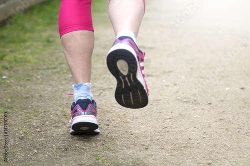 Athlete woman running