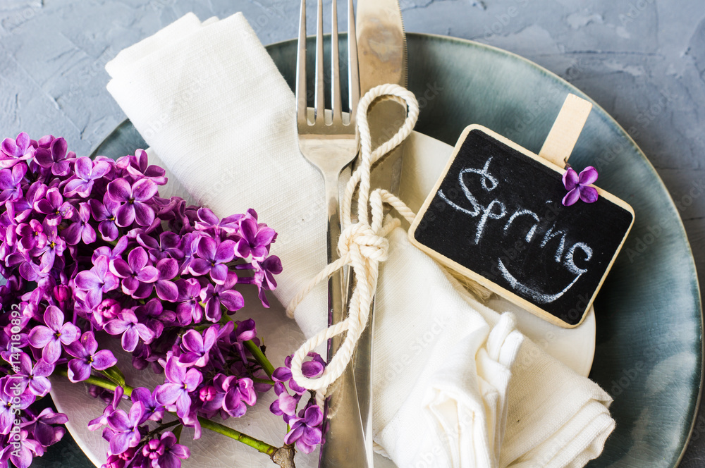 Spring concept with lilac flowers Spring concept with lilac flowers