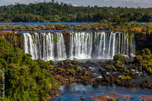 Iguazu waterfalls in Brazil and Argentina  