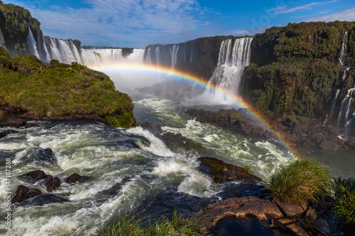 Iguazu waterfalls in Brazil and Argentina  