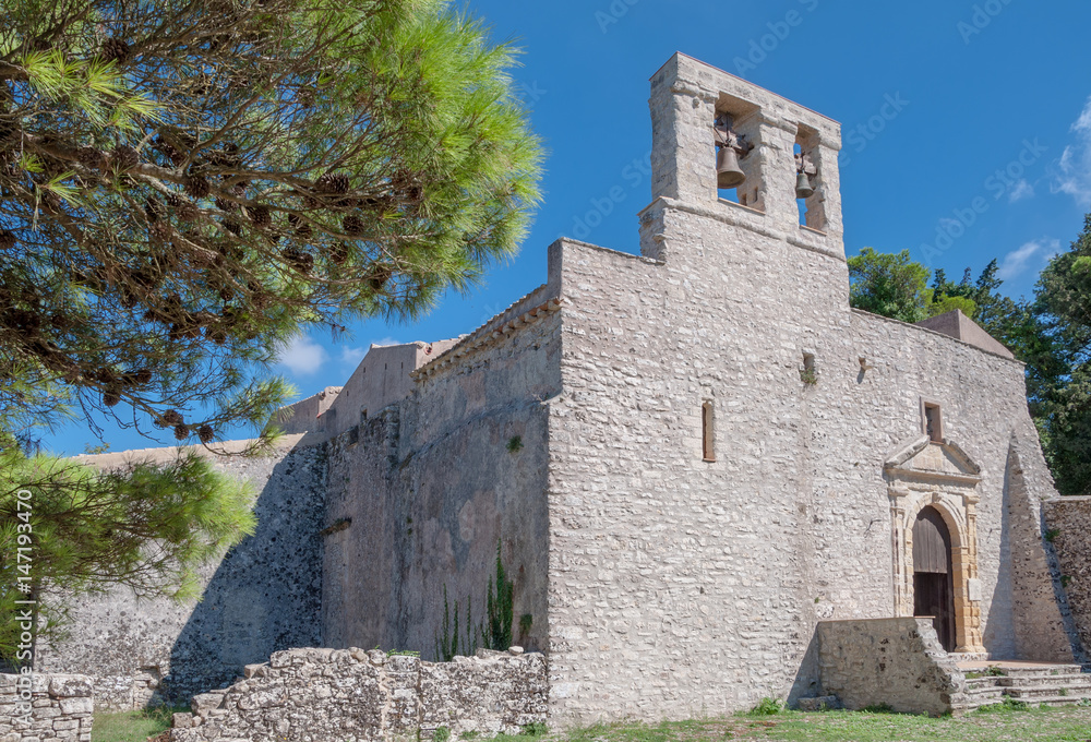 Medieval church in Erice, province of Trapani