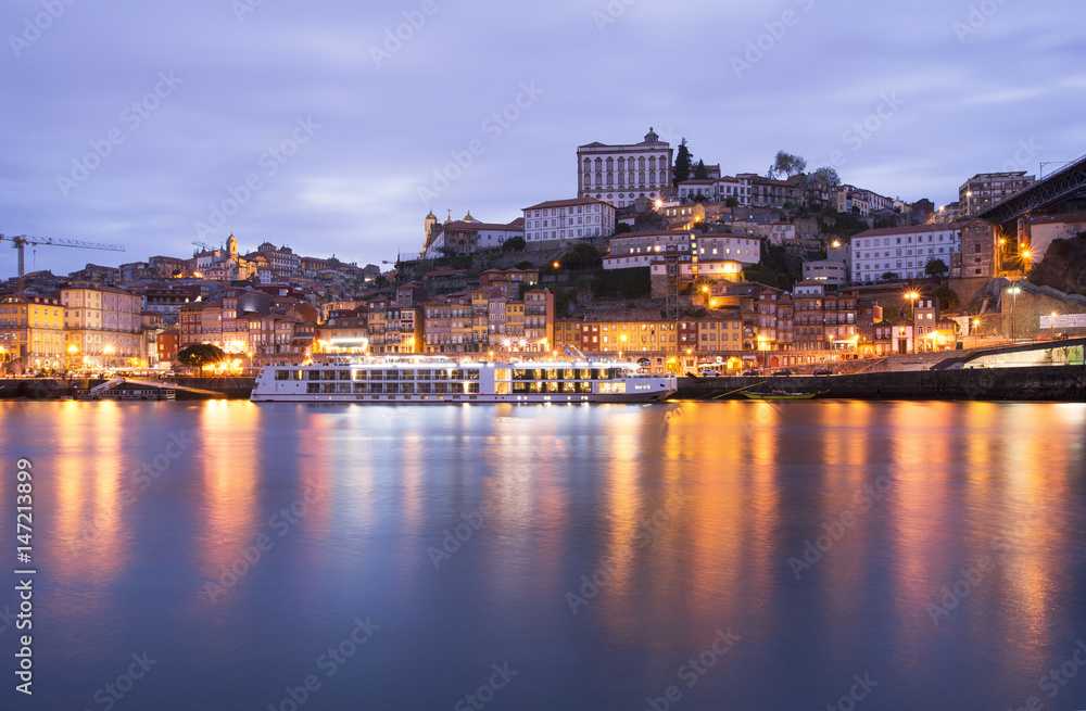 Panoramic cityscape view on Porto