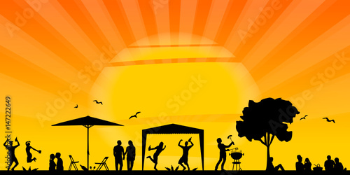 Silhouette Sommer Party