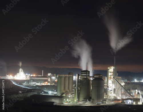 Asphalt Quarry at night