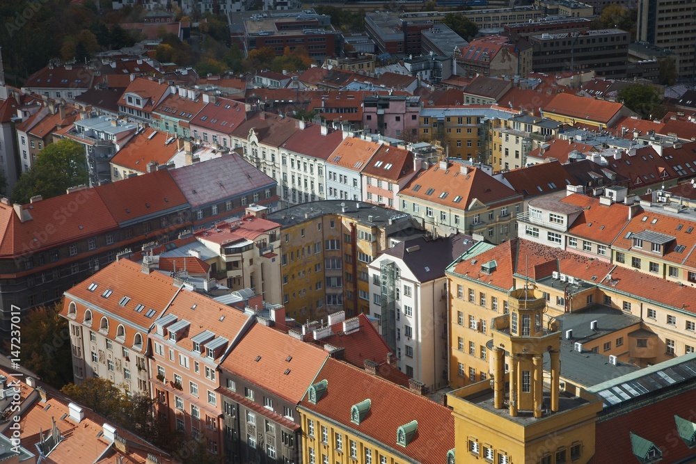 Prague viewed from above