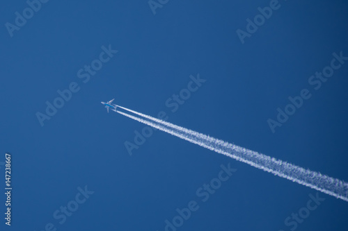 flight of a passenger plane