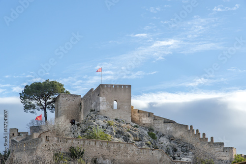Xativa Castle in the morning. Valencia, Spain