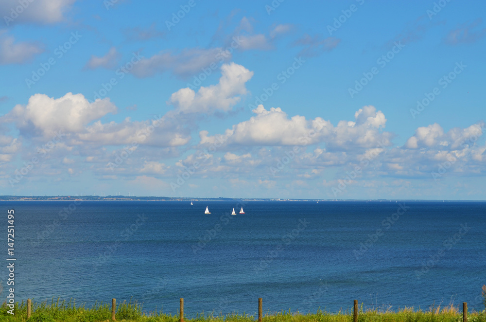 Coast of Schleswig-Holstein with view to the sea Coast of Schleswig-Holstein with view to the sea