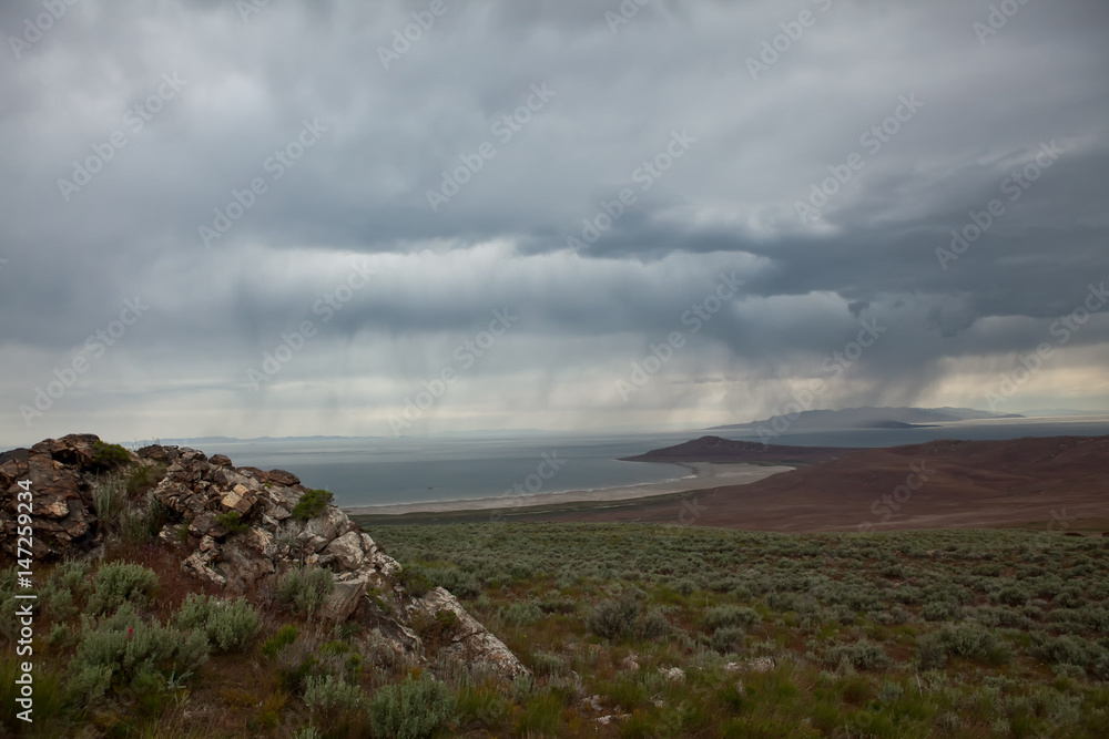 Raining Over Salt Lake