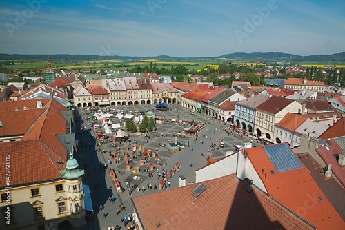 Town square on weekend photo