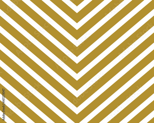 Chevron pattern wallpaper design set in gold and white. Seamless vector texture paper background.