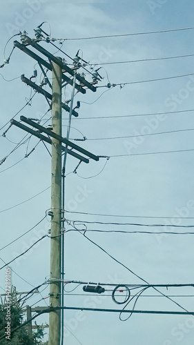 Wallpaper Mural a telepont pole and all the accompaning cables are are taken for granted or a given as they say. Torontodigital.ca