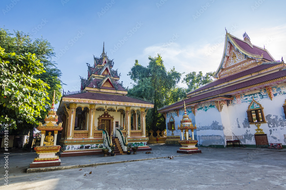 Fototapeta premium The details of That Luang temple in the centre of Vientiane, Laos