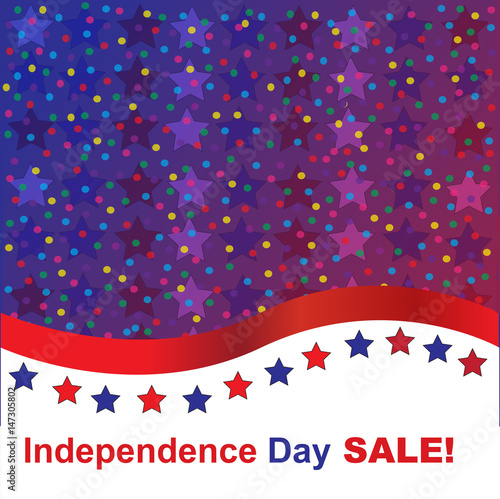 Independence day sale background