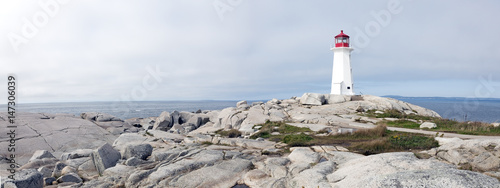 Photo Lighthouse Peggy's Cove Nova Scotia Canada.