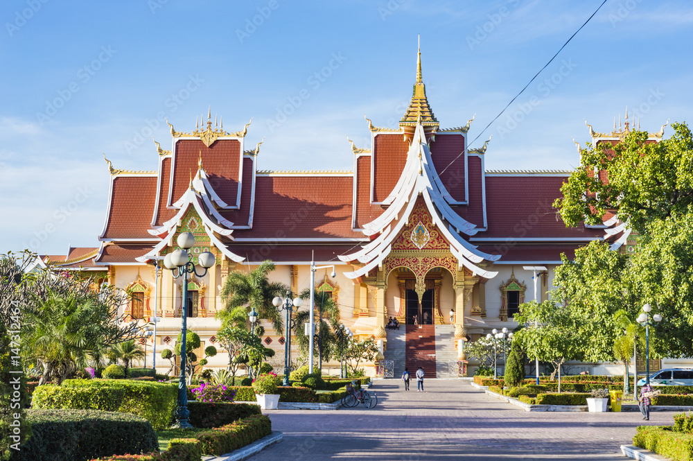 That Luang temple in the centre of Vientiane, Laos