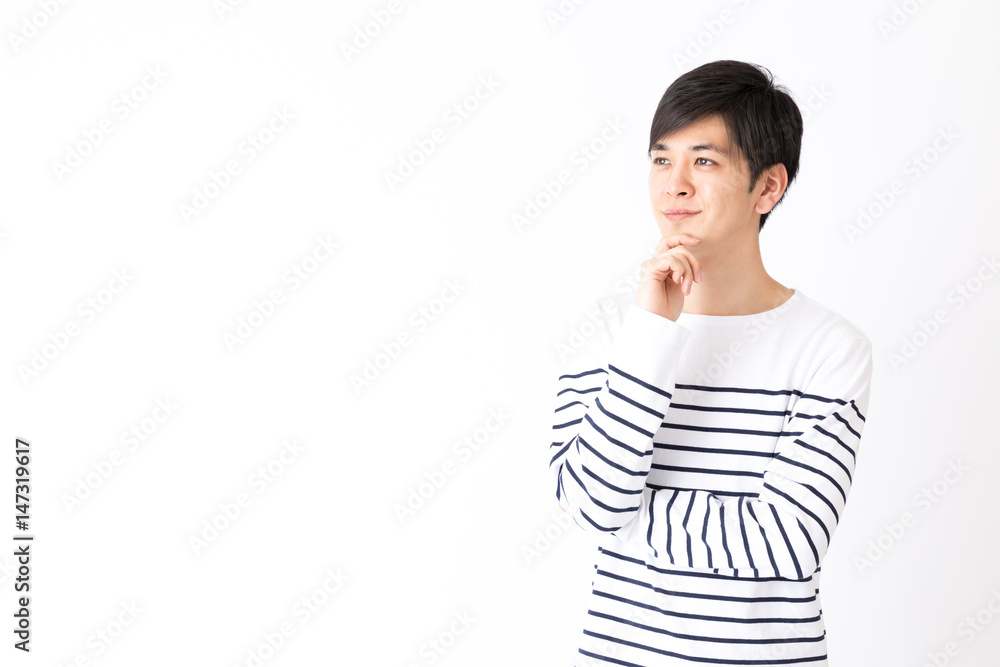 portrait of young asian man isolated on white background portrait of young asian man isolated on white background