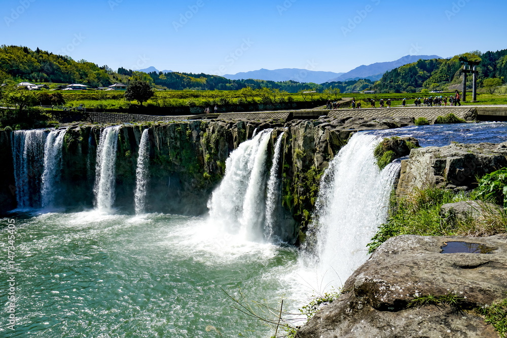 Fototapeta premium 原尻の滝 遠足