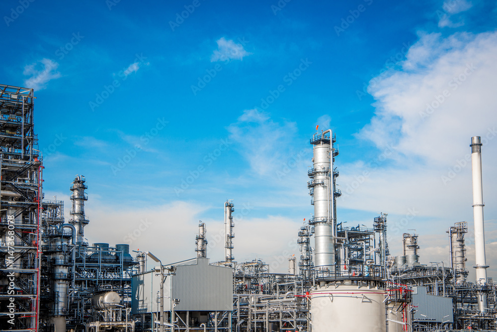 Industrial zone,The equipment of oil refining,Close-up of industrial pipelines of an oil-refinery plant,Detail of oil pipeline with valves in large oil refinery.