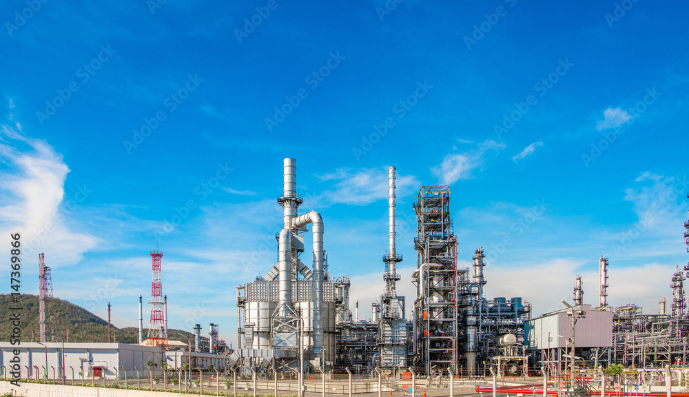 Industrial zone,The equipment of oil refining,Close-up of industrial pipelines of an oil-refinery plant,Detail of oil pipeline with valves in large oil refinery.