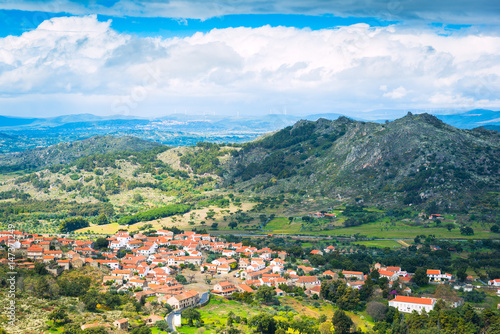 View from Monsanto to the neighboring village of Relva.  Idanha-a-Nova. Portugal © alexanderkonsta