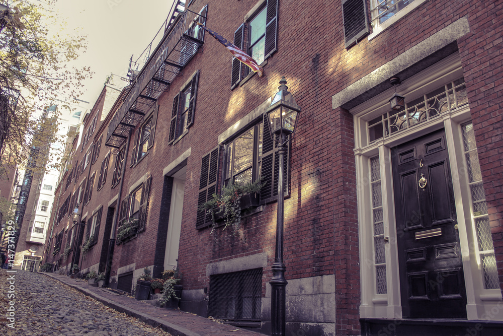 Boston Beacon Hill Street Boston Beacon Hill Street