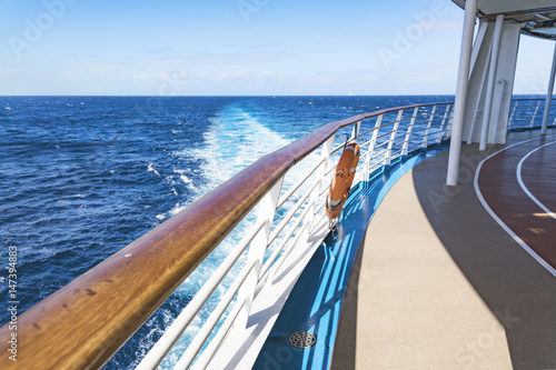 Cruise ship upper deck