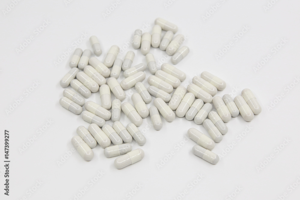 Capsule on white texture Capsule on white texture