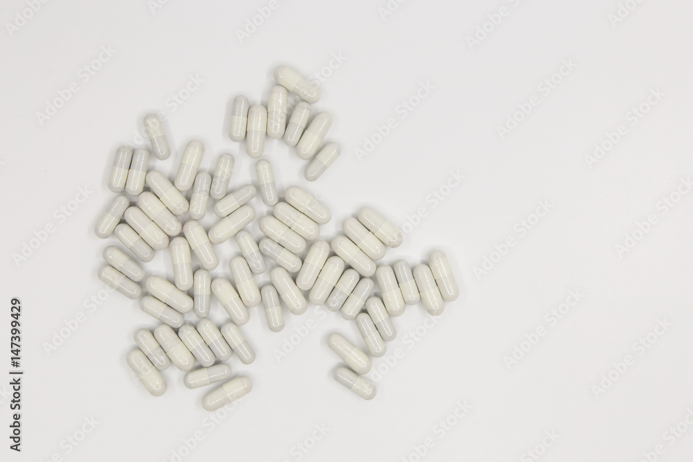 Capsule on white texture Capsule on white texture