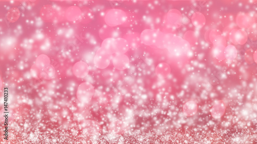 Bokeh abstract background wallpaper glitter diamond for wedding and Christmas festival or celebration concept.