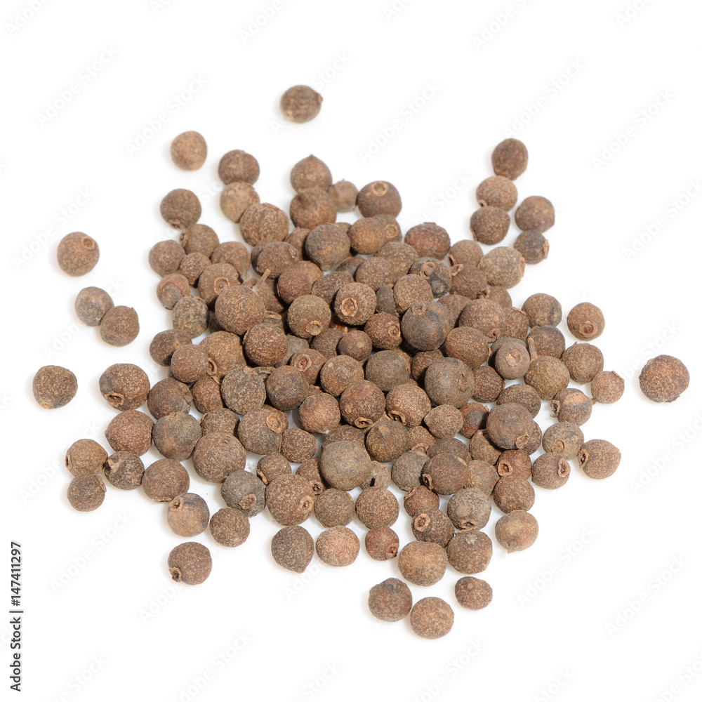 Allspice Isolated on White Background Allspice Isolated on White Background
