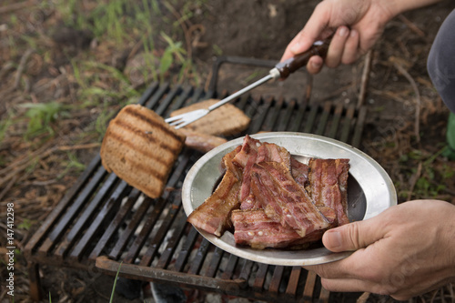 Barbecue bacon photo