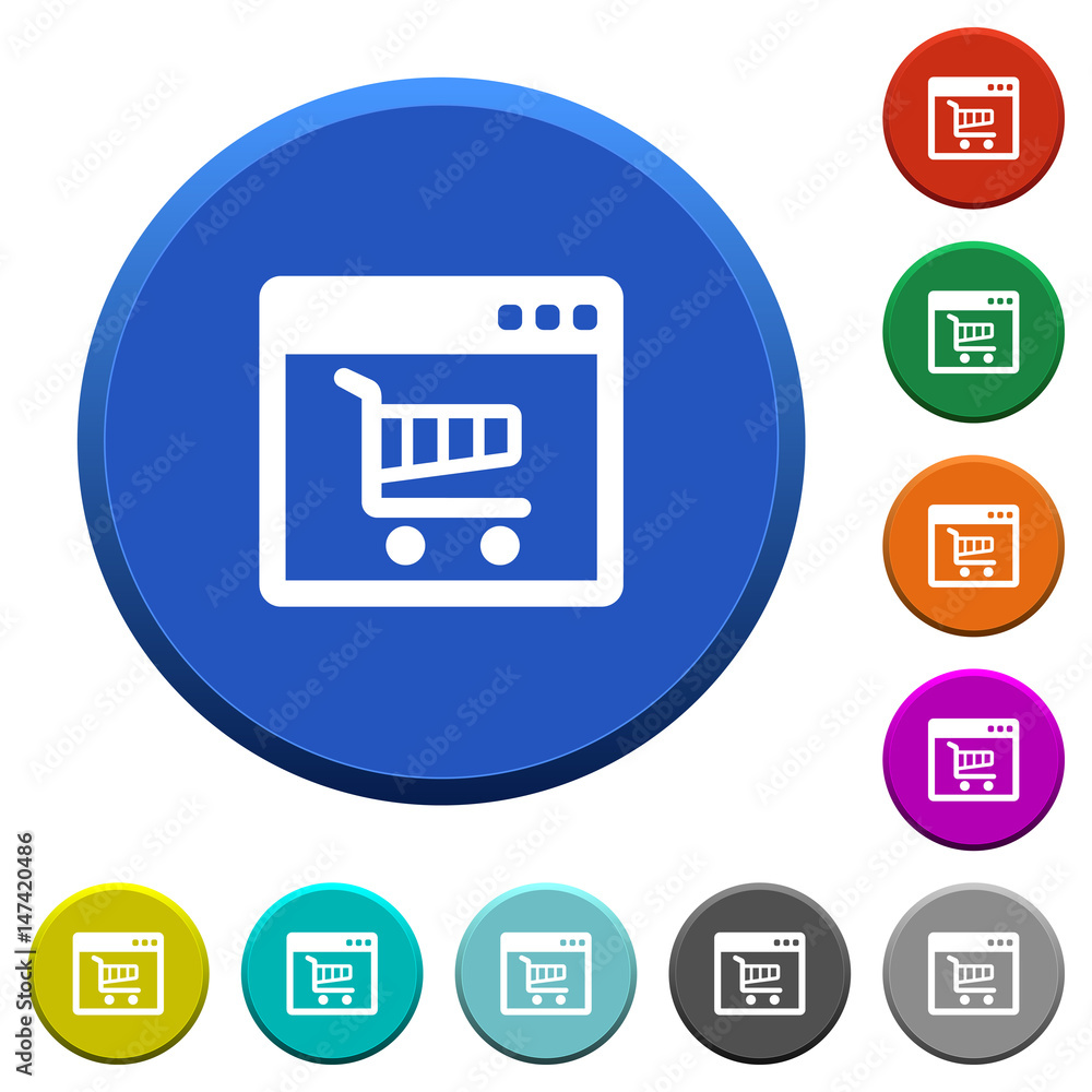 Webshop application beveled buttons Webshop application beveled buttons