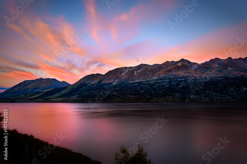 Sky Fire over The Remarkables at Glenorchy