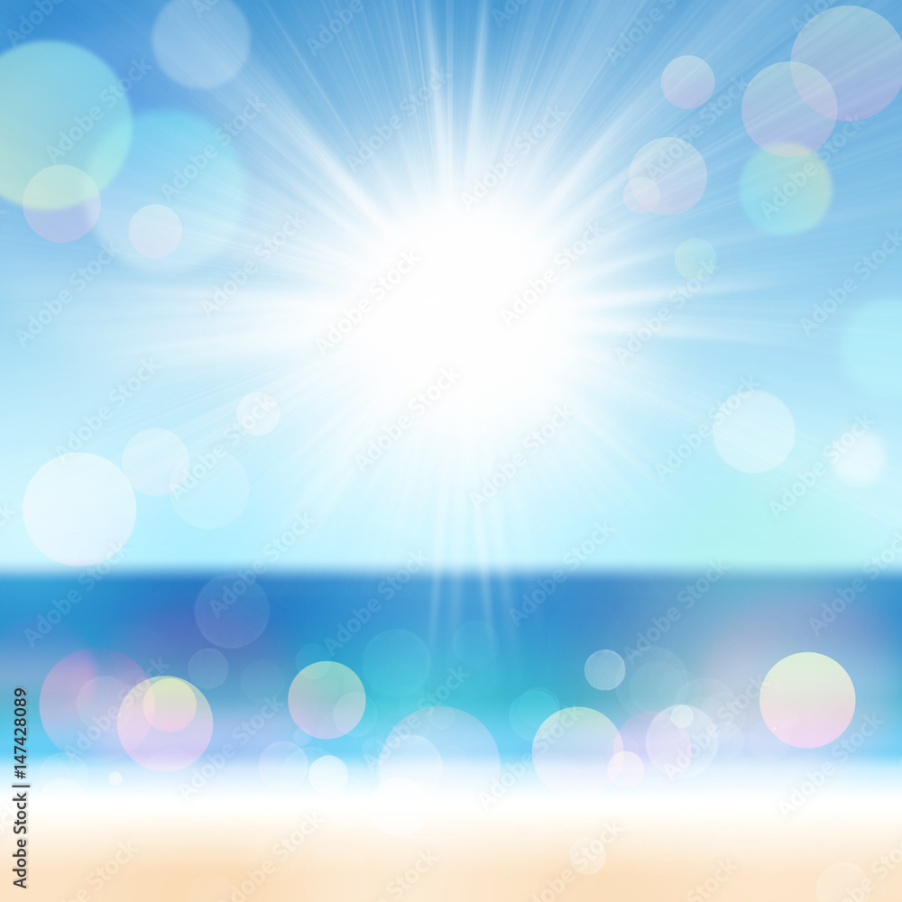 Frühling Sommer Strand Meer Himmel Sonne Urlaub Reisen Hintergrund Bokeh Frühling Sommer Strand Meer Himmel Sonne Urlaub Reisen Hintergrund Bokeh