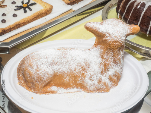 Easter Lamb-Shaped Pound Cake photo