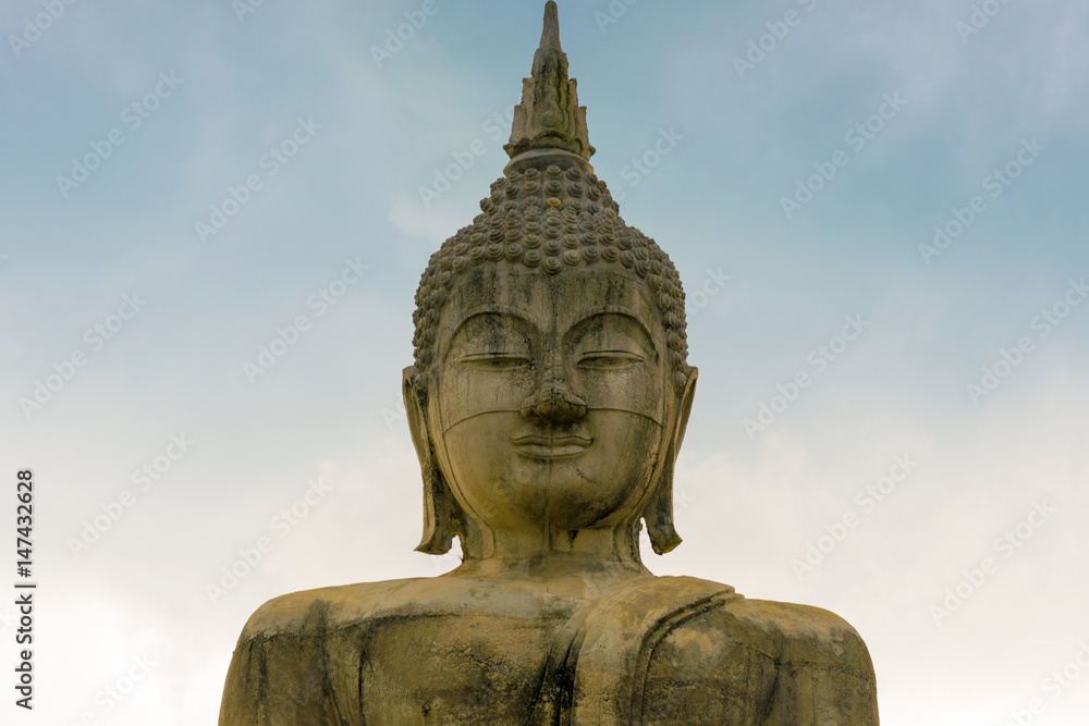 Travel at Wat Thung Yai (Buddhism Park) in Nakhon Sri Thammarat, Thailand.