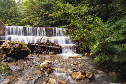 Fototapeta Naklejka Na Ścianę i Meble -  Mountain stream waterfall