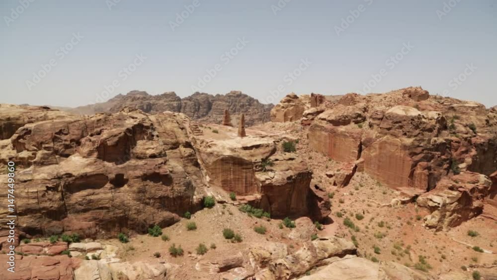 from high the antique site of petra in jordan from high the antique site of petra in jordan