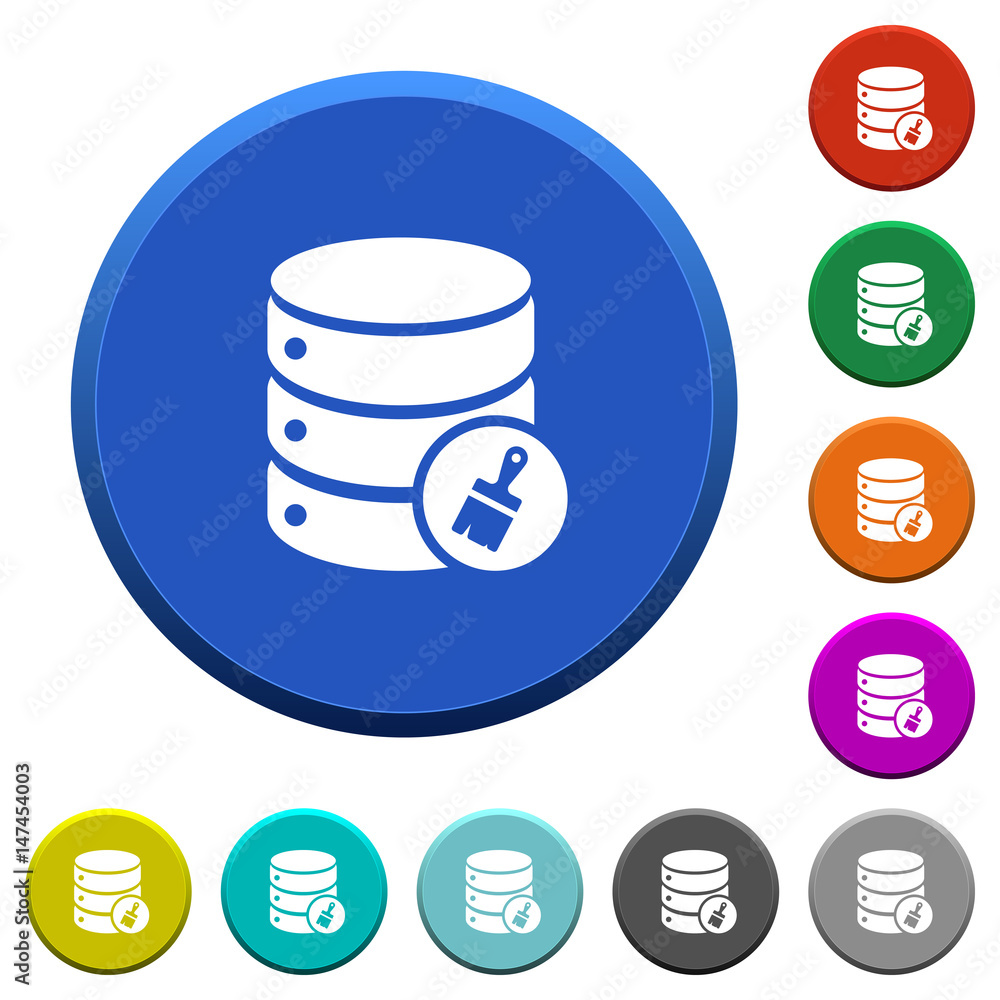 Database paste data beveled buttons Database paste data beveled buttons
