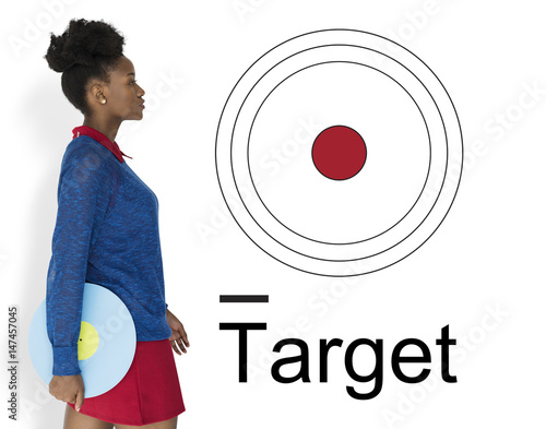 Bild auf Leinwand Target goal aim spot illustration