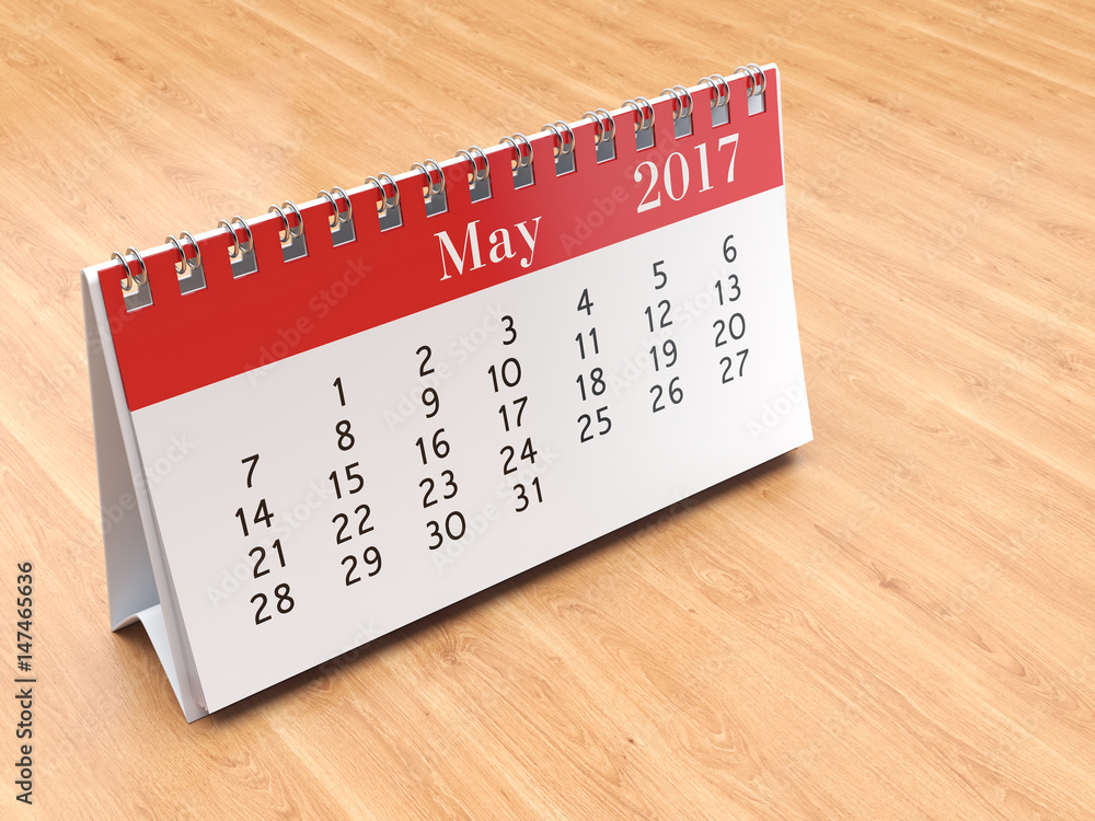 Fototapeta premium 3D rendering calendar