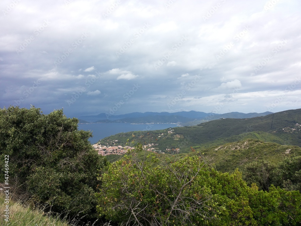 Landscape of elba island Landscape of elba island