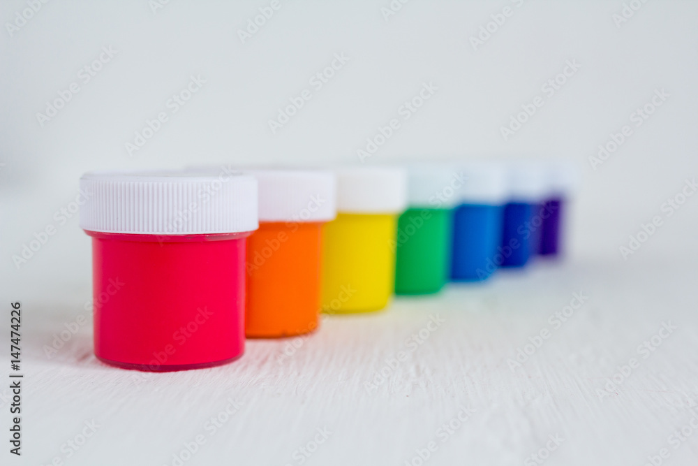 Jars of paint Jars of paint