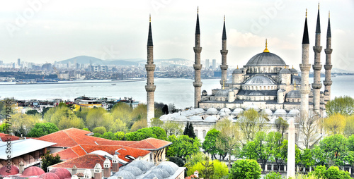 Valokuva Sultan Ahmed Mosque or Blue Mosque in Istanbul, Turkey