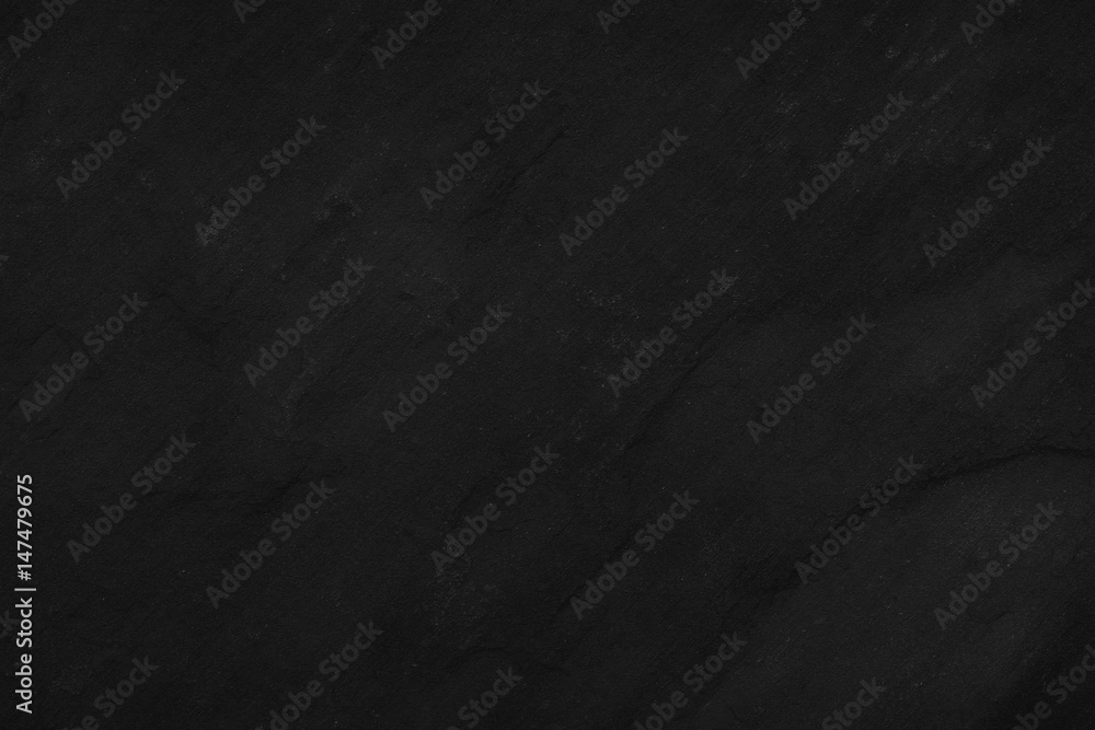 Fototapeta premium Black Stone background. Dark gray texture close up high quality May be used blank for design. Copy space